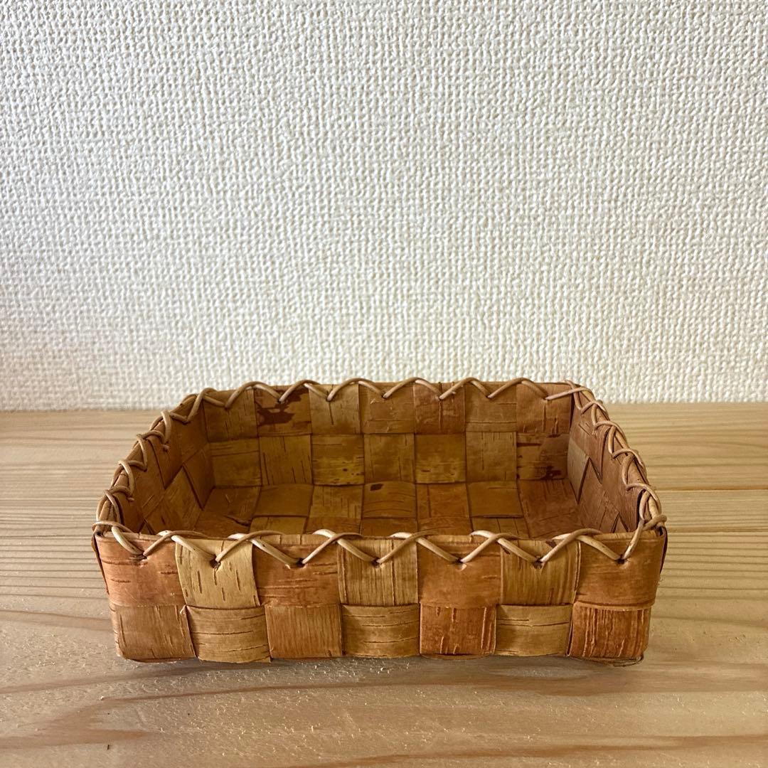 白樺細工 白樺かご 根かがりかご