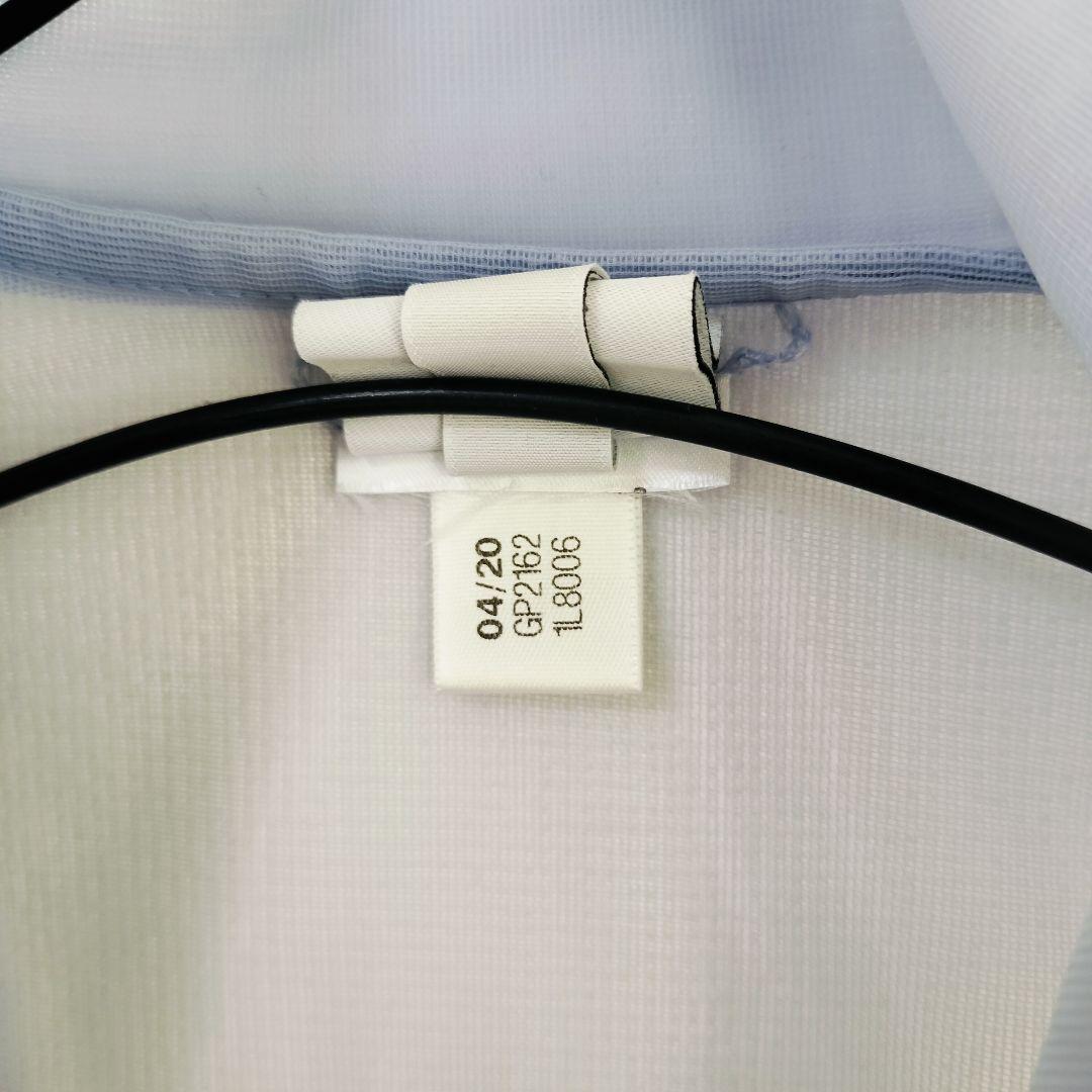 adidas 青 シースルー ジャケット トラックトップ ジャージ レディースL