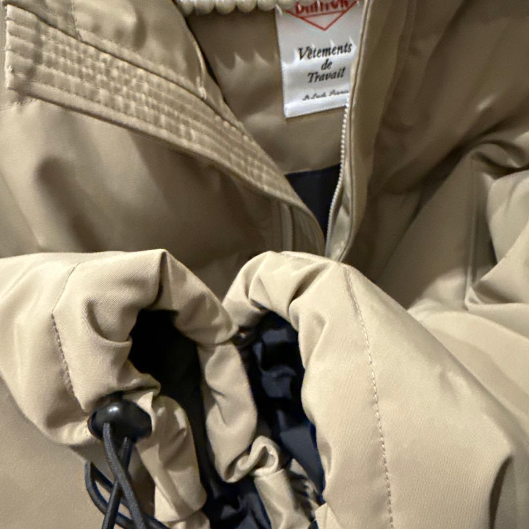 DANTON フードダウンジャケット ベージュ　フリークスストア　s