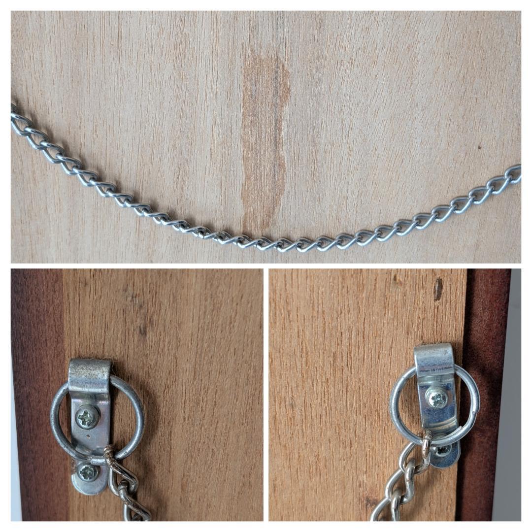 ビンテージ ラウンド ウッドフレーム ウォールミラー 壁掛鏡 北欧 美品 大きめ