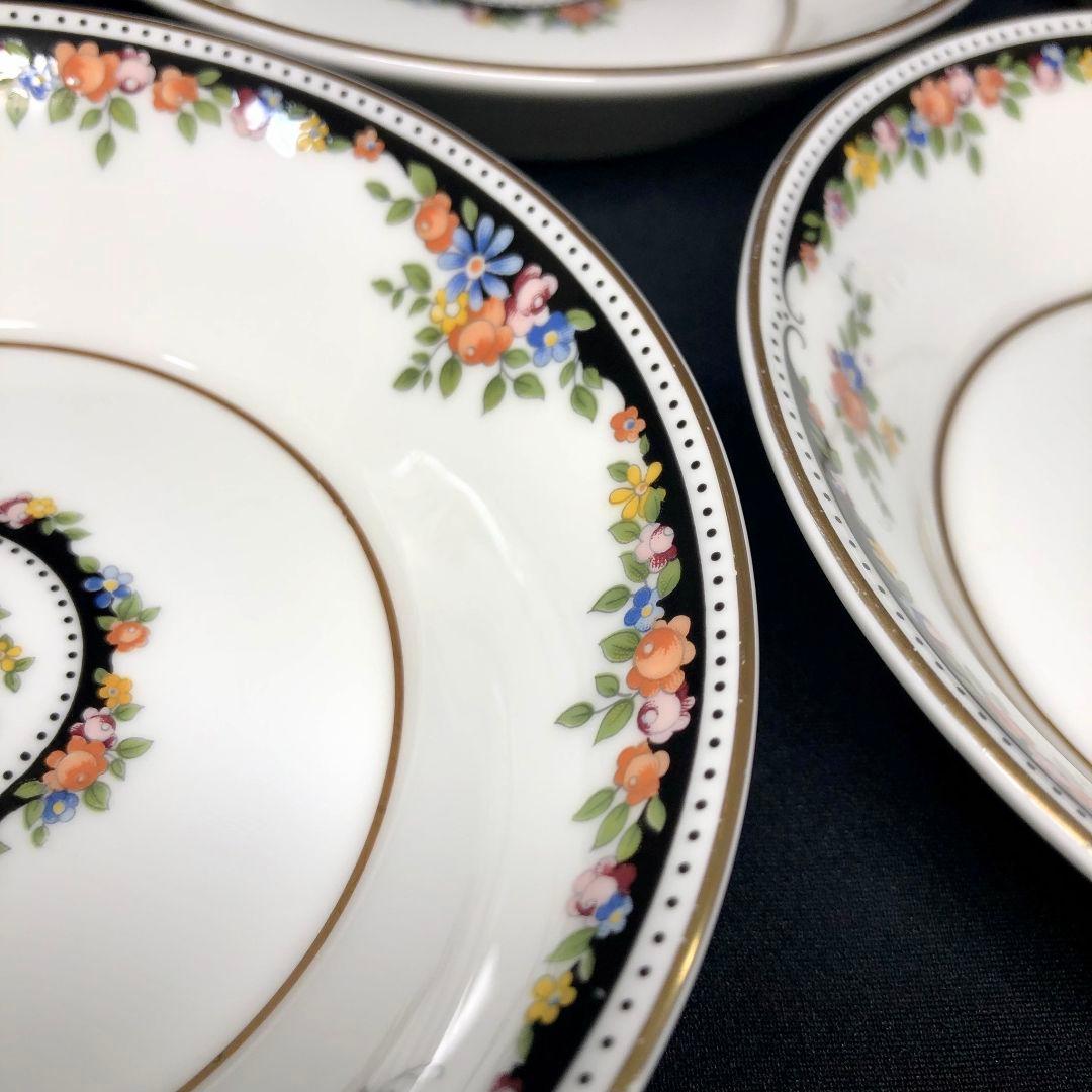 ウェッジウッド オズボーン 小皿 フルーツソーサー 5客 サラダ 小鉢 レア