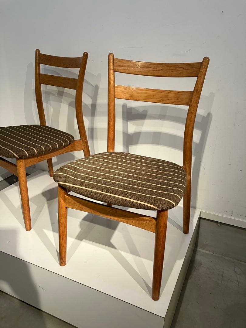 日進木工 nissin ヴィンテージチェア2脚、天童木工、柏木工、キツツキレトロ