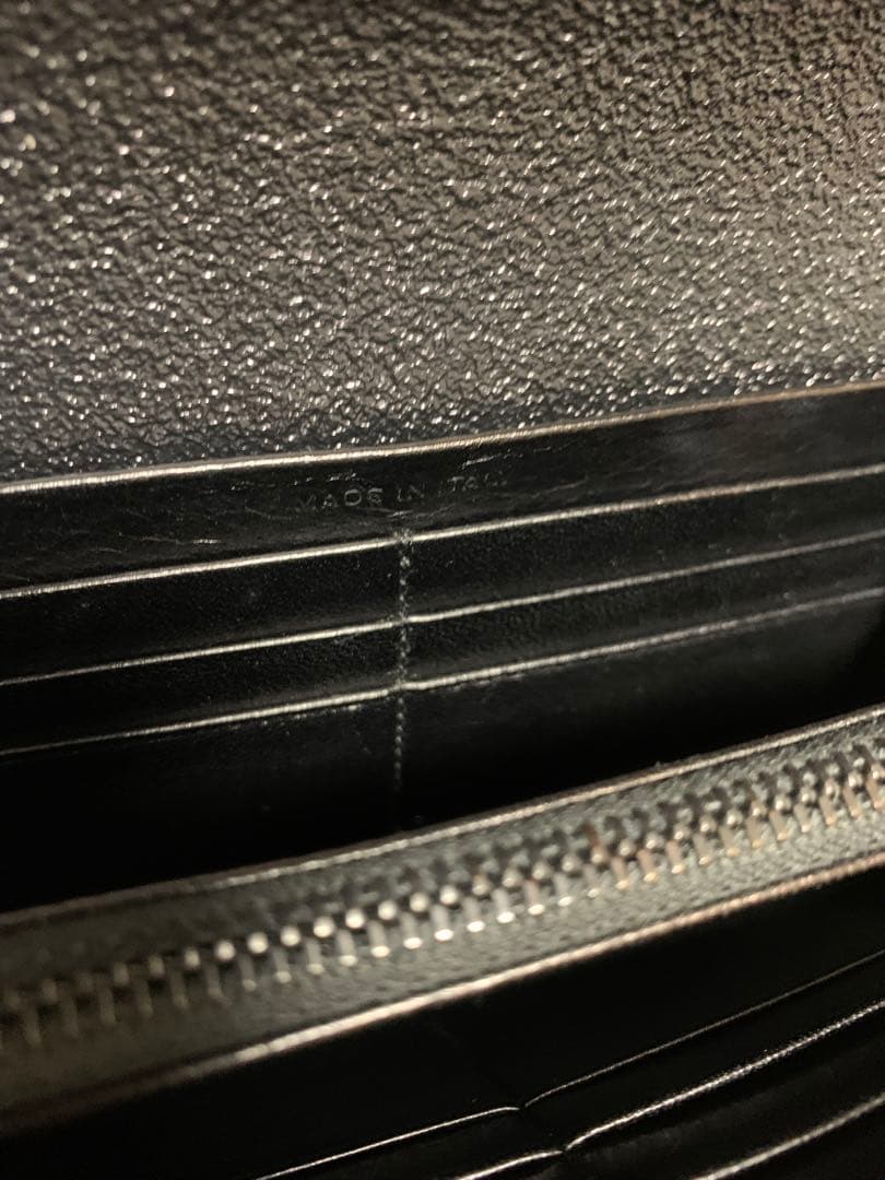 サンローランパリ レザー ロングウォレット 長財布 ブラック 414567