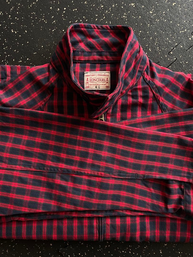 boncoura スイングトップ　タータンチェック