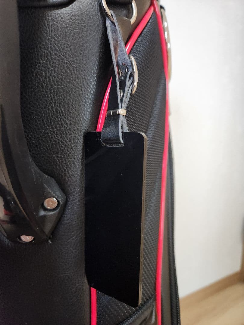 美品 テーラーメイド SY202 キャディバッグ 9型 赤×黒 フード付き