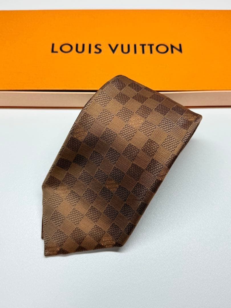 Louis Vuitton ダミエパターン ネクタイ