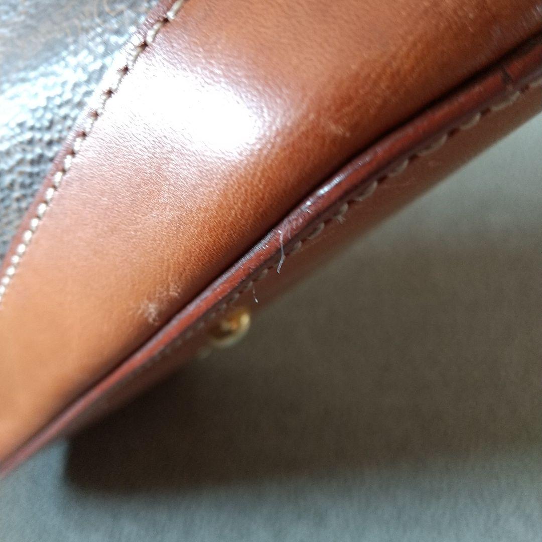 セリーヌマカダム柄 ボストンバッグ ブラウン