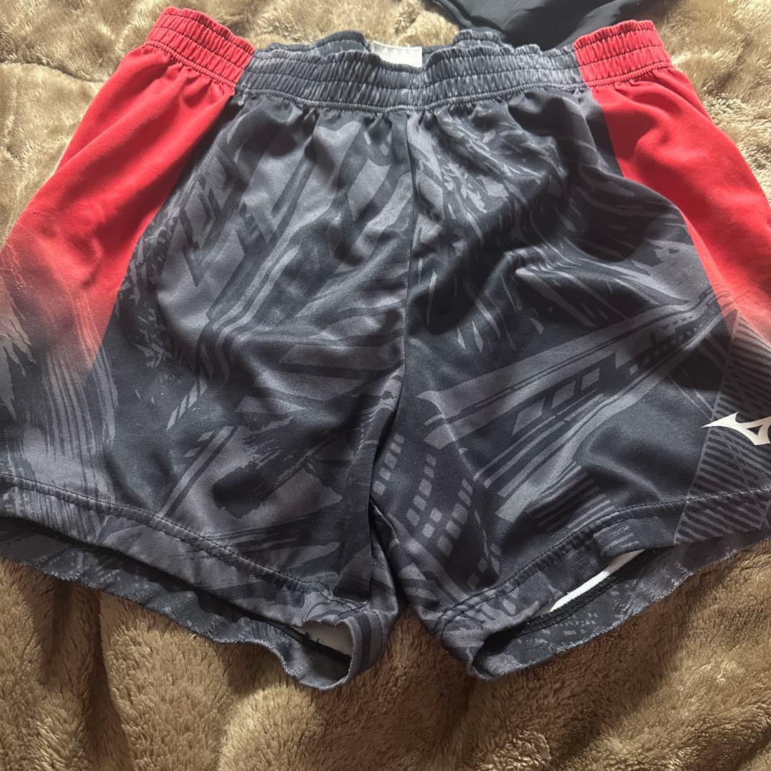 日本大学バレーボールパンツ XL グレー/レッド