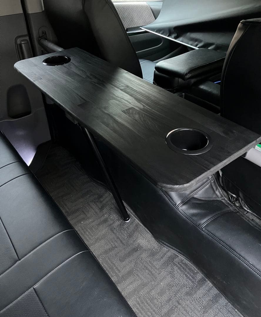 200系ハイエース セカンドテーブル(BK)900mm×300mm