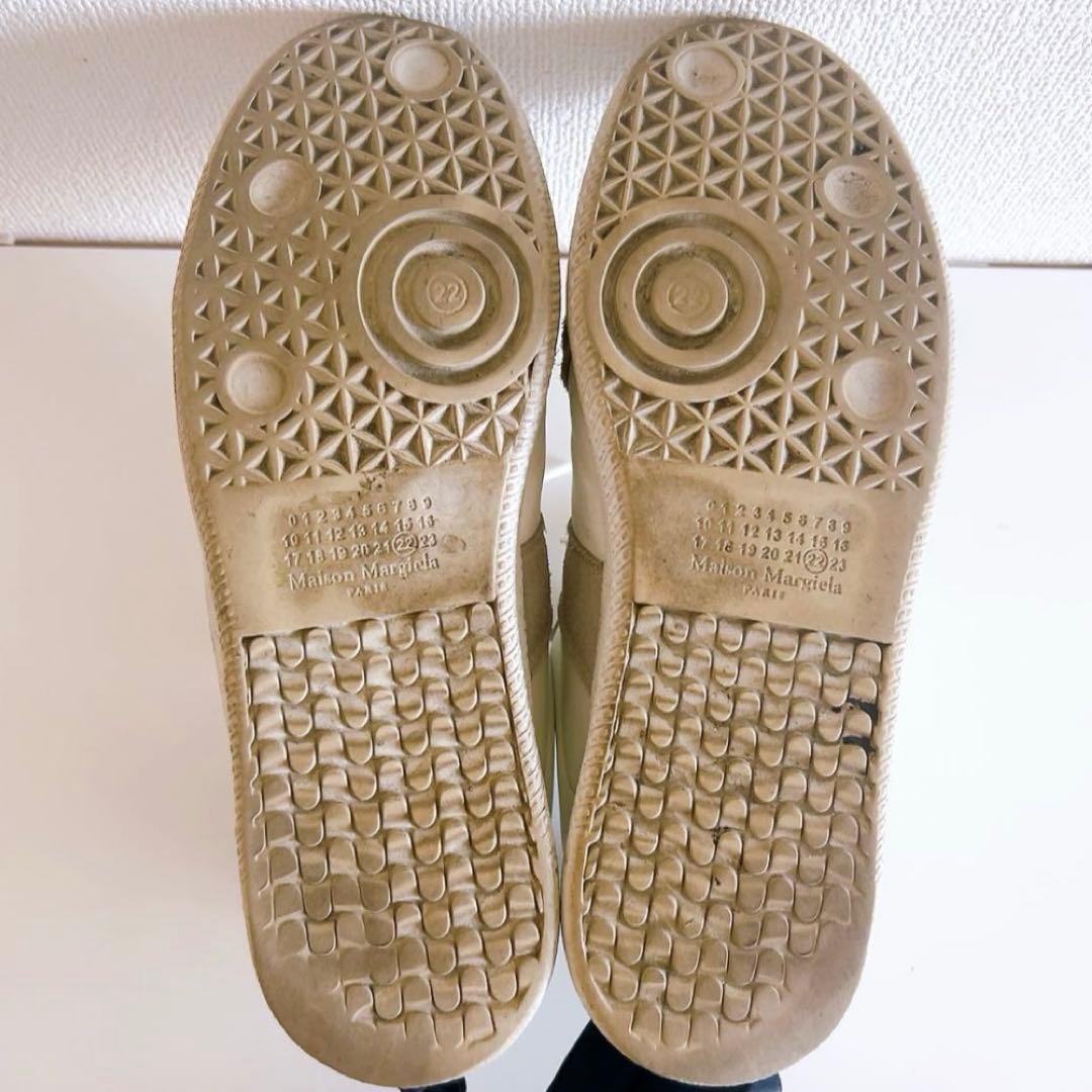 【メゾンマルジェラ】レザースニーカー (40.5 サイズ)