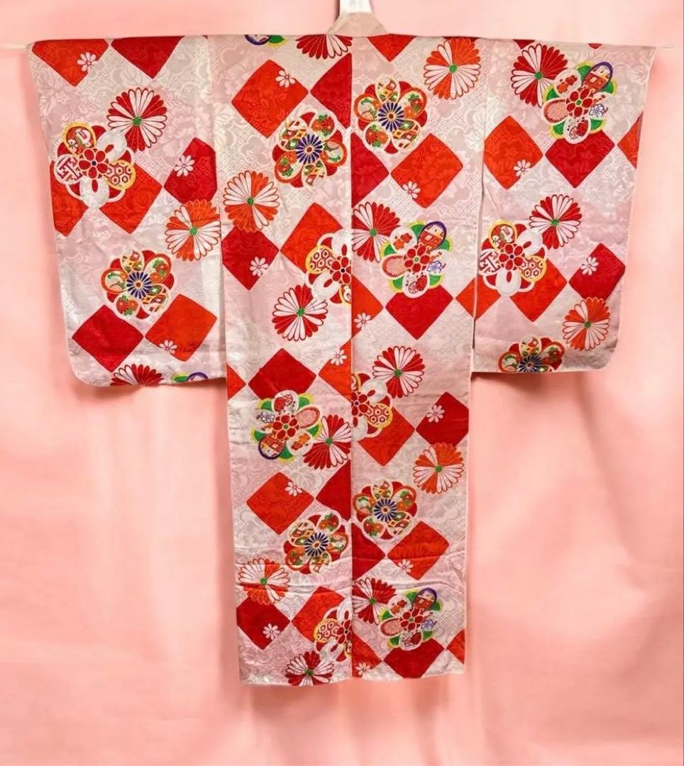 アンティーク　女の子　子供着物　七五三　アンティーク着物