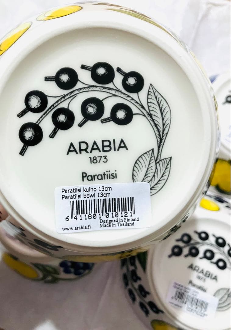 ●新品● ARABIA パラティッシ 小鉢 ボウル 皿13cm アラビア セット