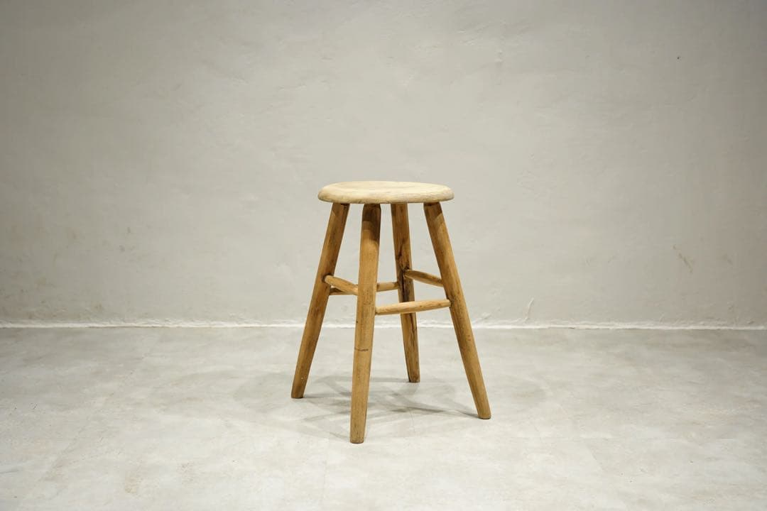 木製スツール　丸椅子　アンティーク　ビンテージ　昭和レトロ