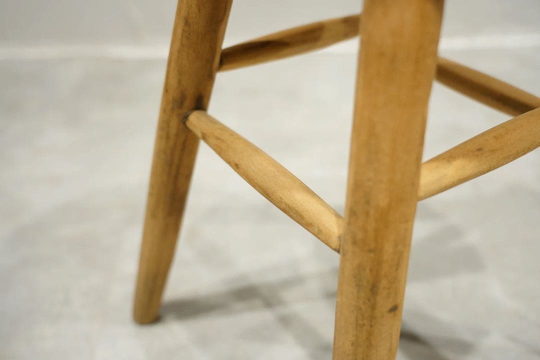 木製スツール　丸椅子　アンティーク　ビンテージ　昭和レトロ