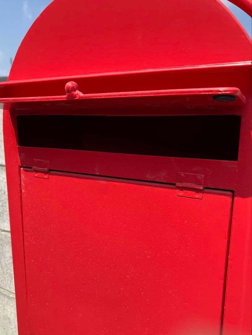昭和　レトロ　アンティーク　レッド　ポスト　赤い　メールボックス　お洒落　独立