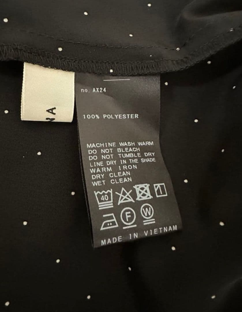 IENA イエナ ドットサッシュワンピース ブラック