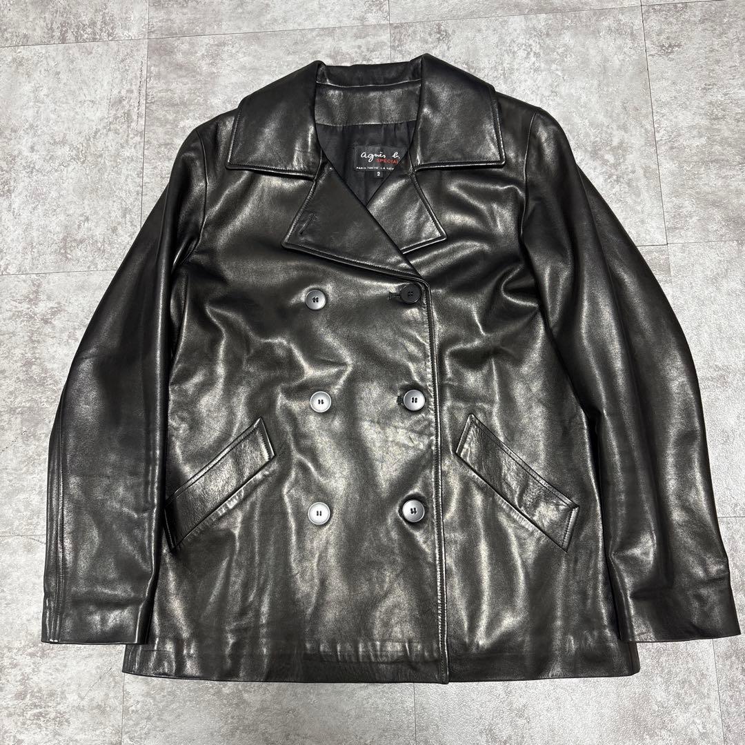 90s vintage agnès b. leather blouson