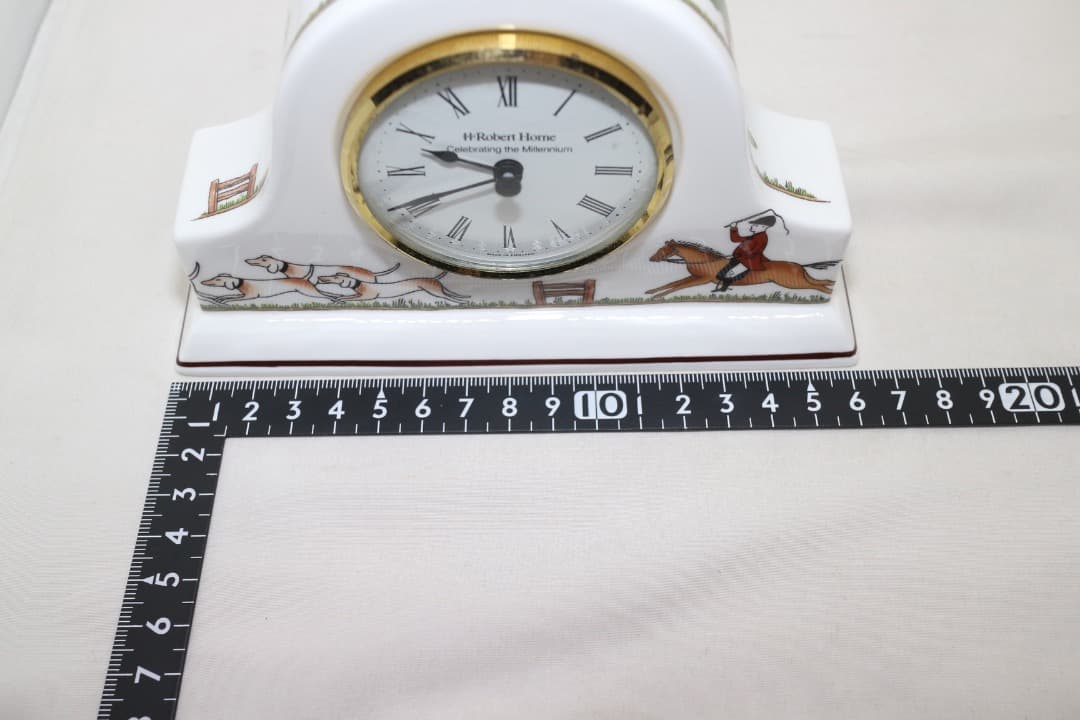 希少  ウエッジウッド ハンティングシーン 置き時計