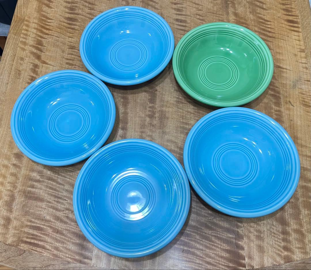 光洋陶器 KOYO オービット ターコイズブルー他5点24cm スープボウル