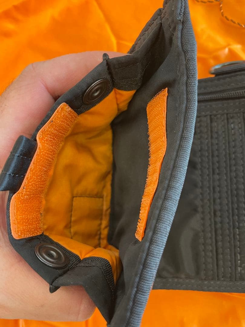 PORTER タンカー　三つ折り　ウォレット　BLACK