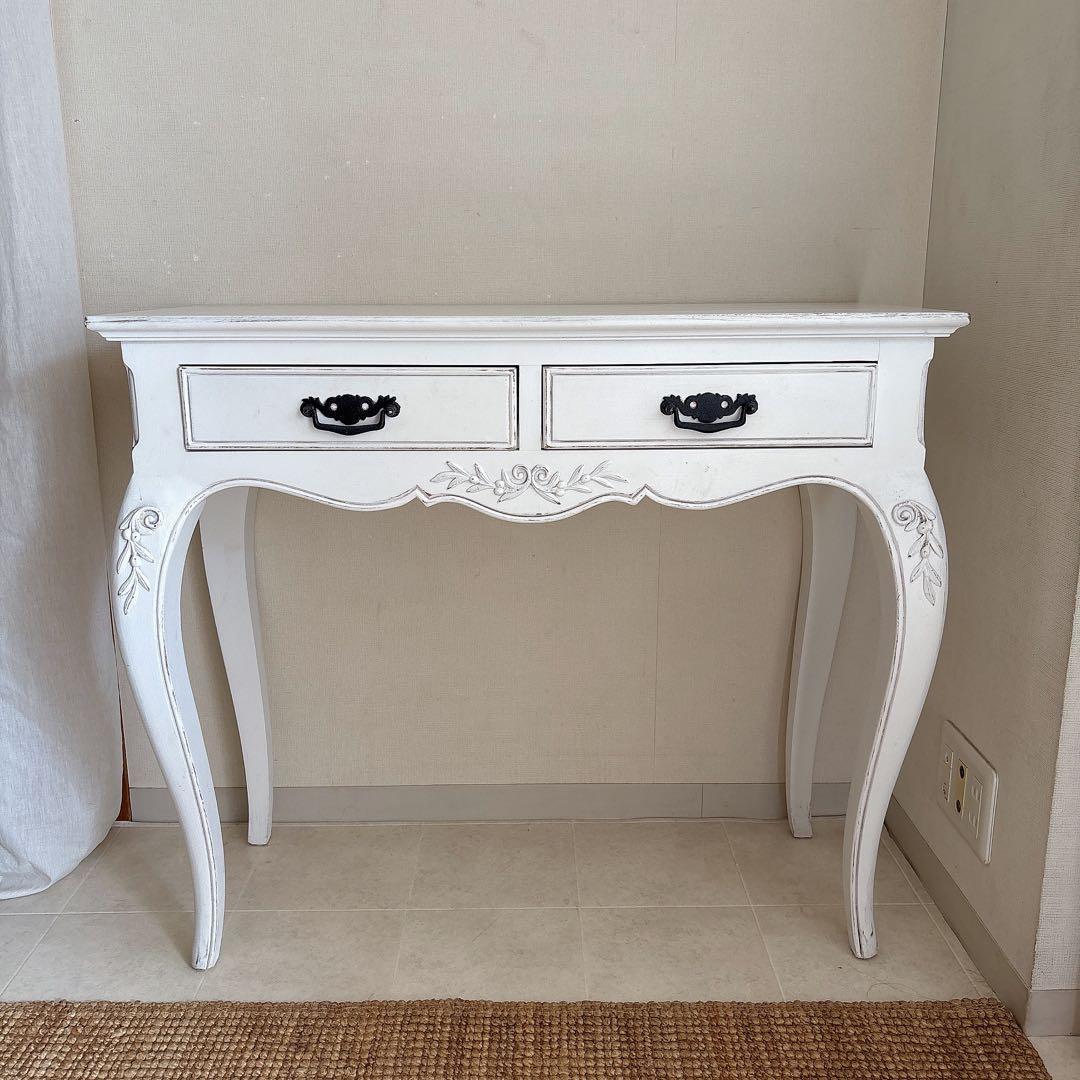 北欧　フランス製　コンソール　アンティーク　ドレッサー　デスク　シャビーシック