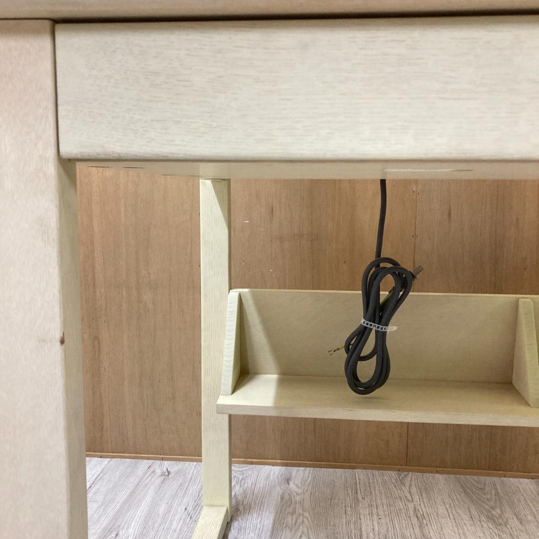 【飛騨産業】キツツキ　学習机　デスク　ブックシェルフ付き