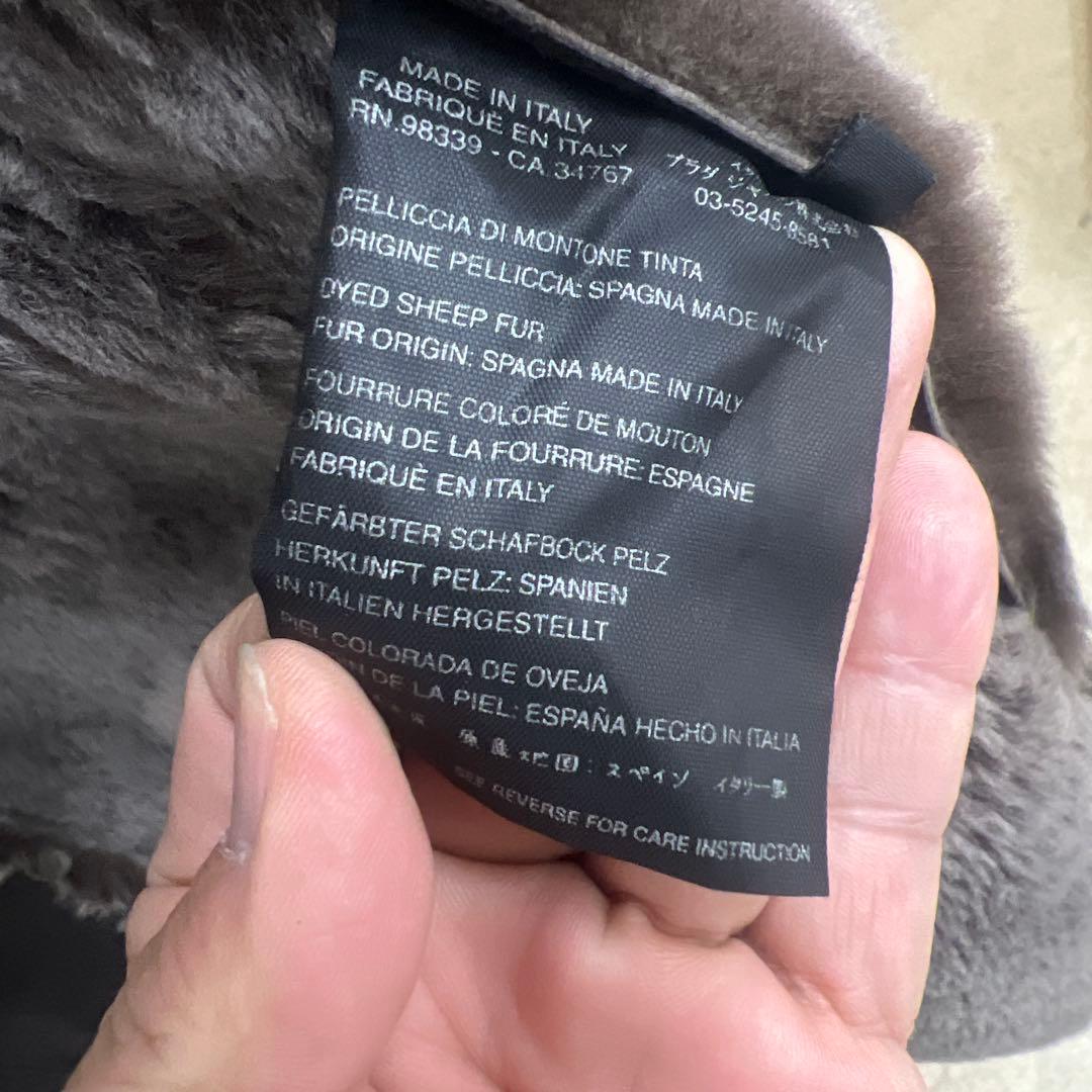 J*1様 超高級世界数枚生産丸の内店購入PRADAムートンハーフコート46サイズ