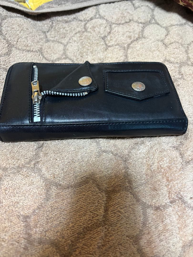 小物 schott LEATHER RIDERS ZIP WALLET