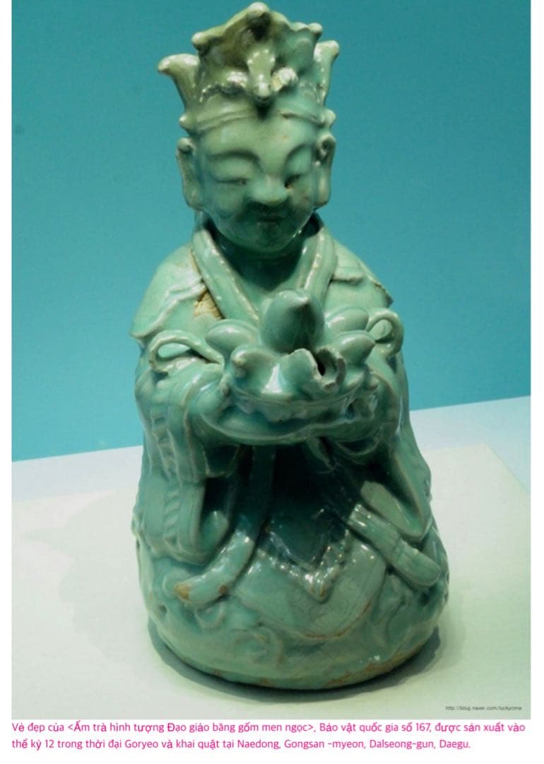 12世紀 高麗青磁 文官形水滴　 (検/文房具李朝徳利酒器新羅唐津古宋備前）