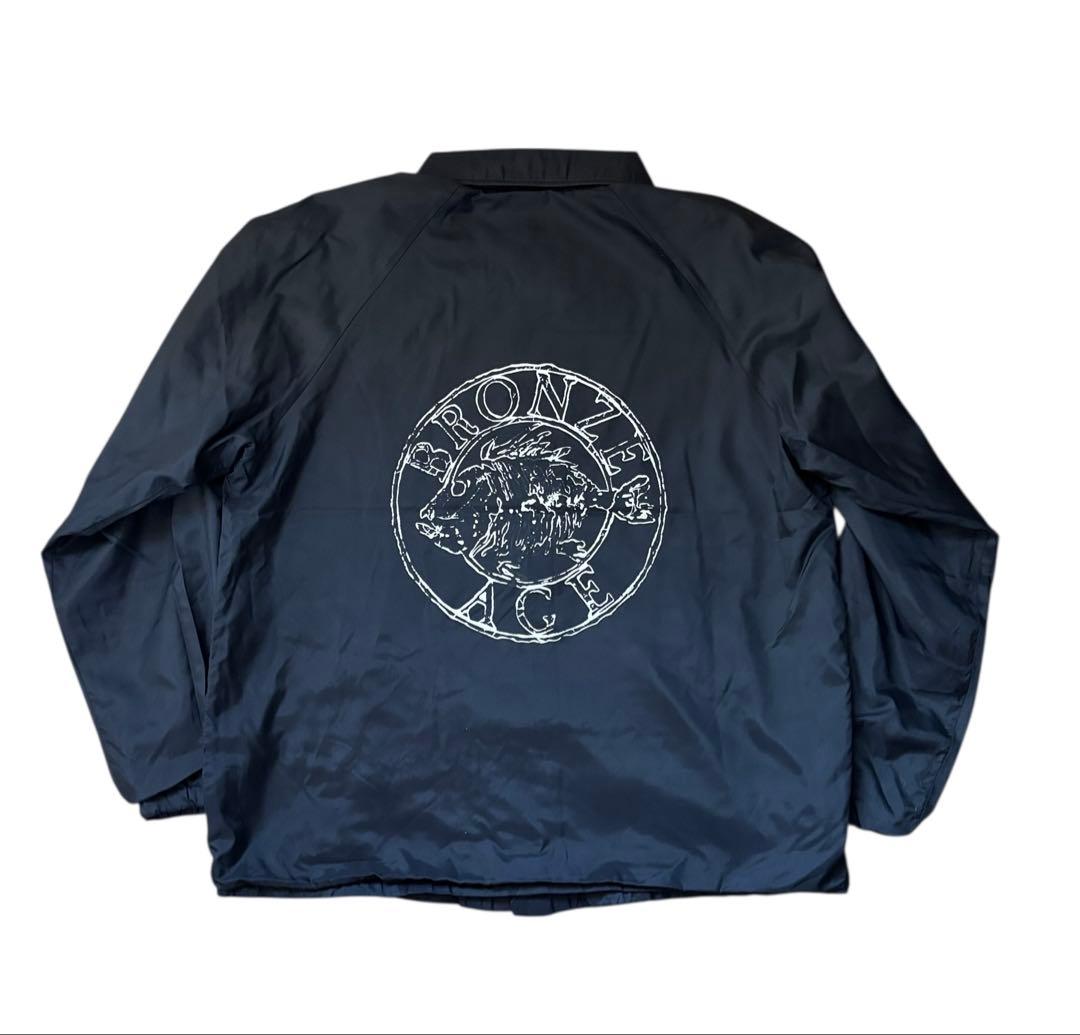 g*r様 BRONZE AGE ナイロンコーチジャケット 黒 90's スケータ