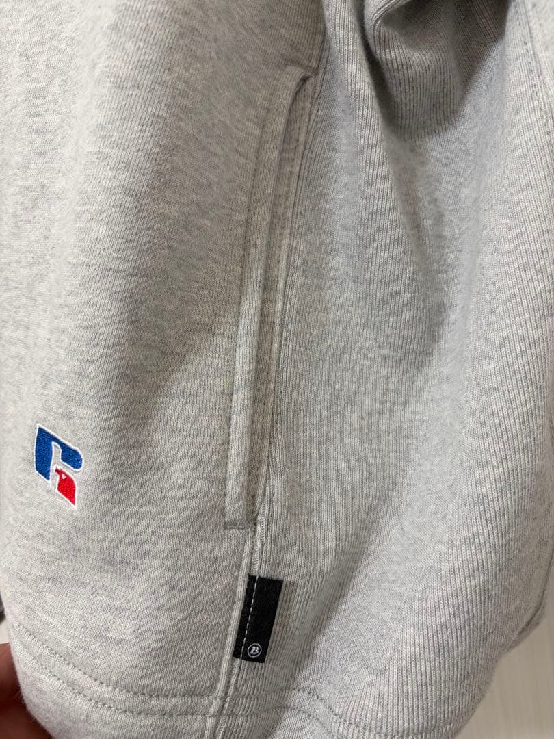新品　Russell×Berberjin スウェットパーカー　グレー　Lサイズ