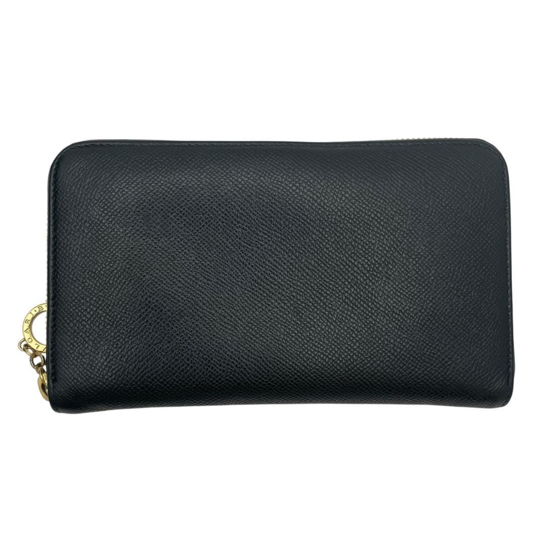 【美品】 BVLGARI ブルガリ 長財布 ビーゼロワン サフィアーノ ブラック