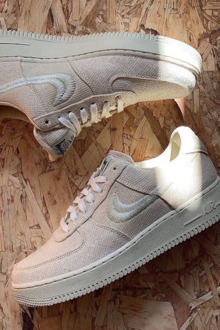 カ*レ様 Nike Air Force 1 Stussy ベージュ