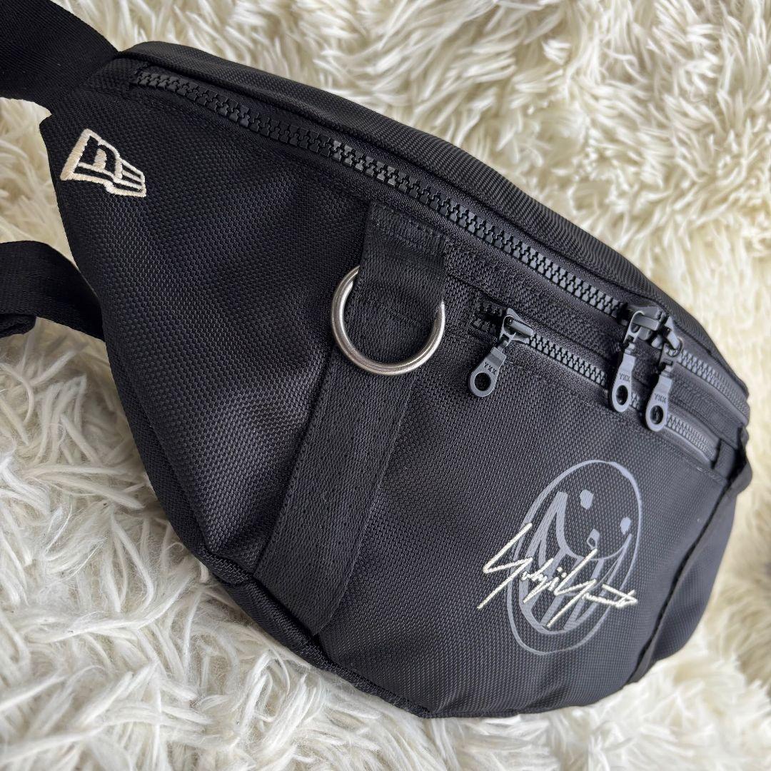 【激レア 美品】ヨウジヤマモト×ニューエラ　コラボボディバッグ　刺繍　ブラック