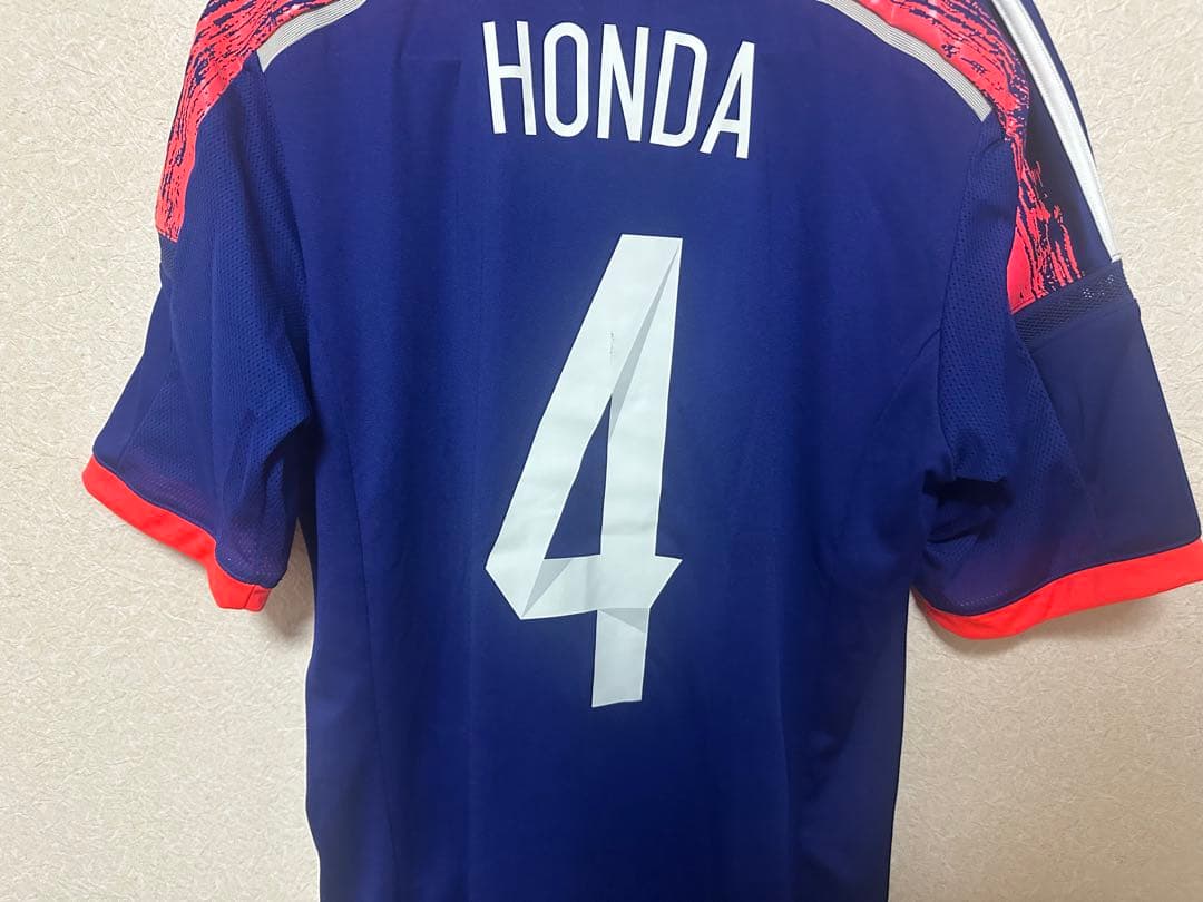 【正規品】日本代表 2014 ブラジルW杯 本田圭佑 ホーム 新品タグ付き M