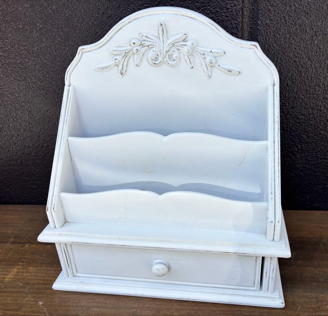 カントリーコーナー 木製 レターラック アンティーク調