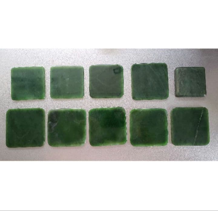 翡翠　ネフライト　コースター　まとめ売り　バラ売り可