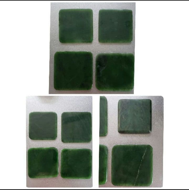 翡翠　ネフライト　コースター　まとめ売り　バラ売り可