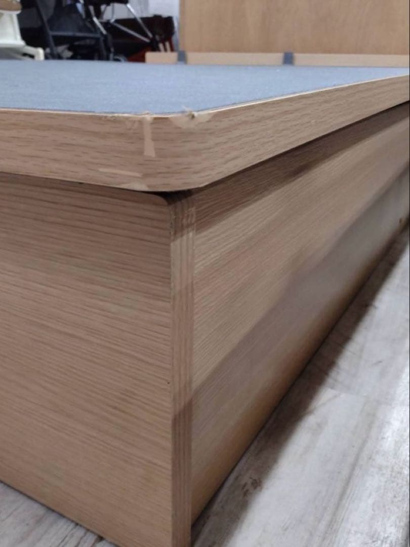 ニトリ　ダブルベッドフレーム　縦開き収納付き　北九州市福岡市限定