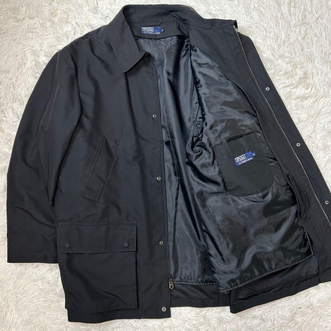 POLO RALPH LAUREN ステンカラーコート 2way XL 黒