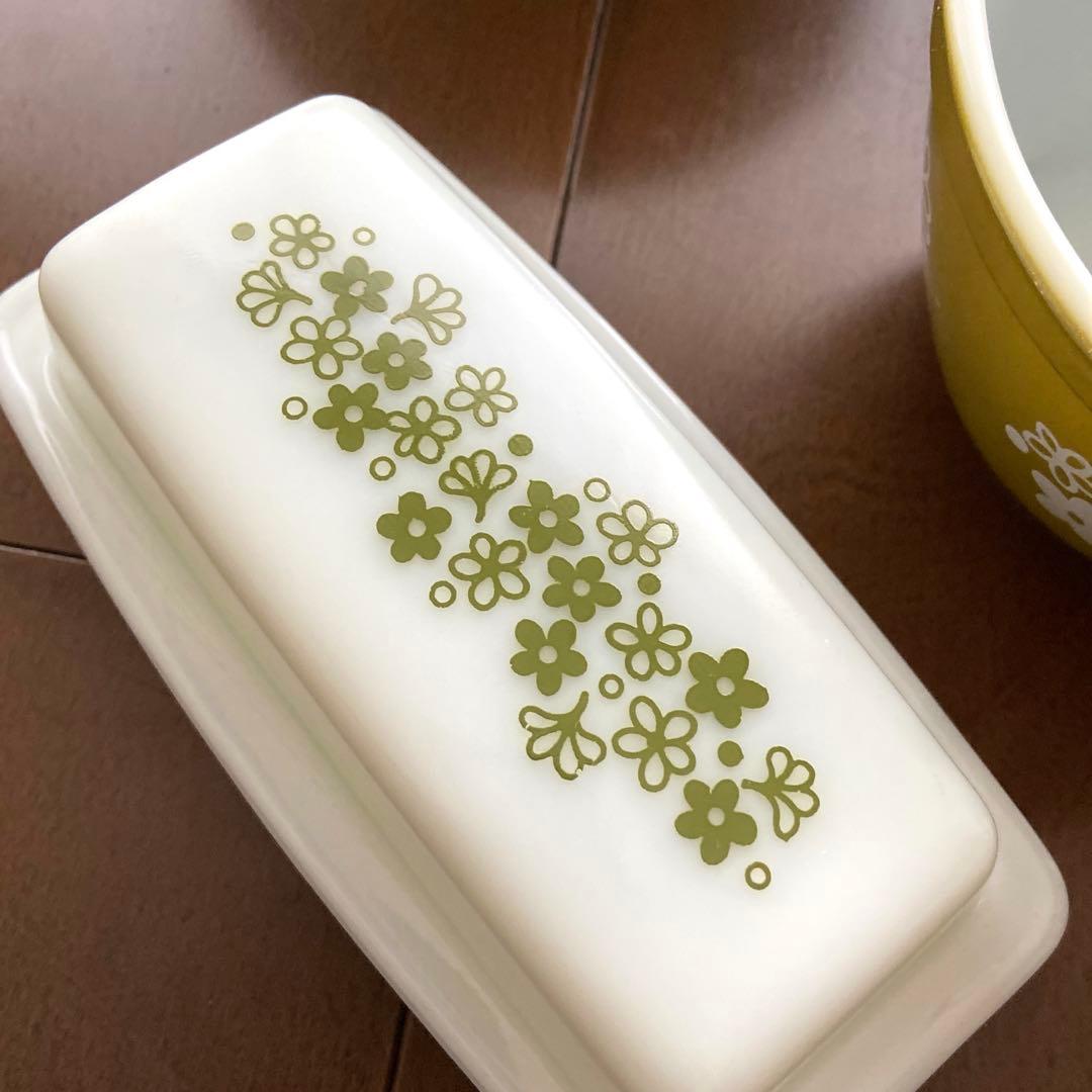 【レア】オールドパイレックス スプリングブロッサム ボウル4＆バターディッシュ