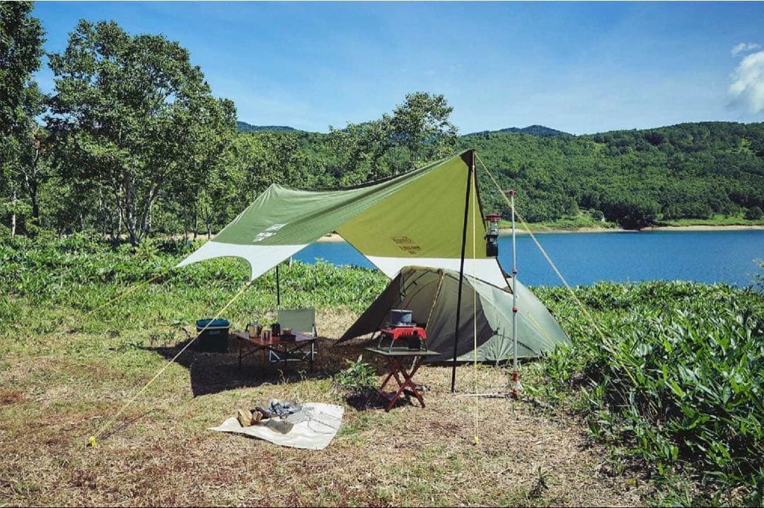 Coleman ツーリングテント オリーブグリーン　別売りキャノピーポール付き