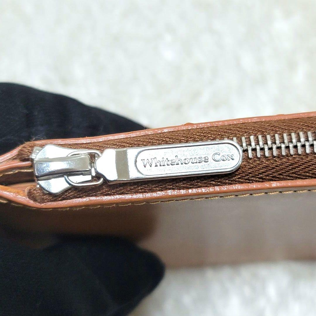 新品 Whitehouse Cox ブライドルレザー L字ファスナー ミニ財布