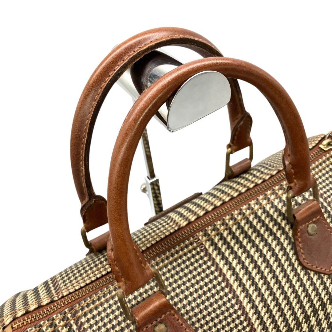 良品 2070 POLO RALPH LAUREN ミニボストンバッグ 千鳥柄