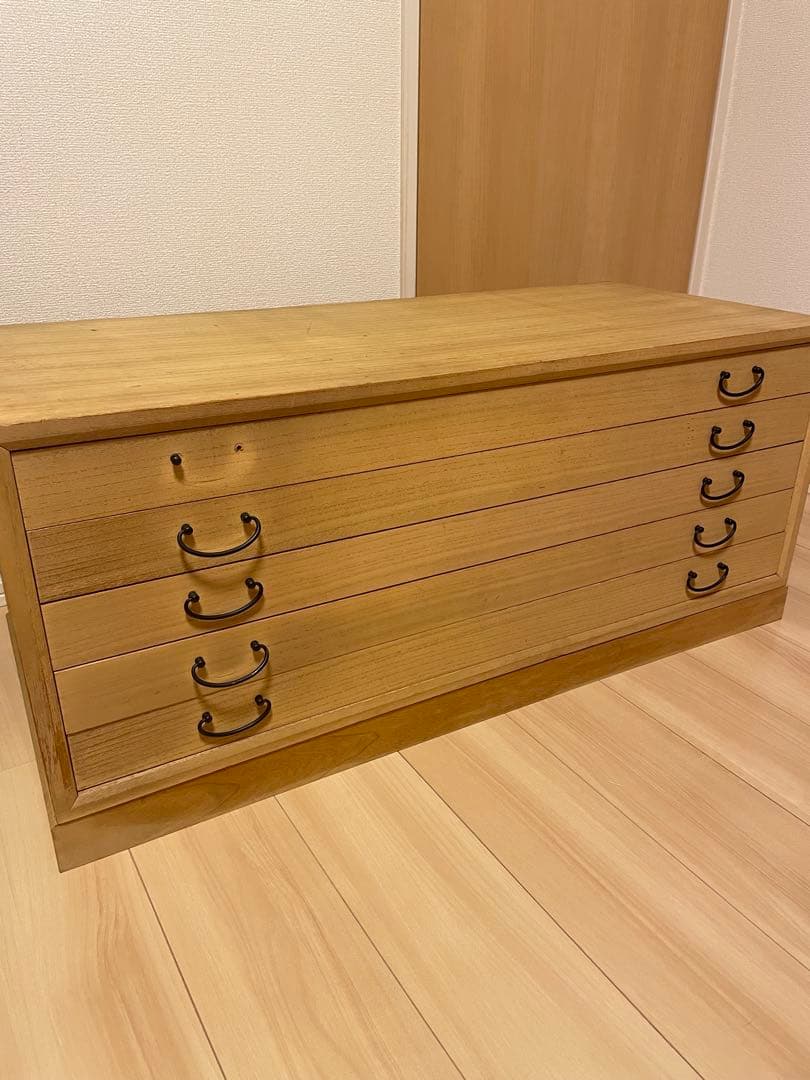 真　桐タンス　桐箪笥　着物　木製タンス 5段