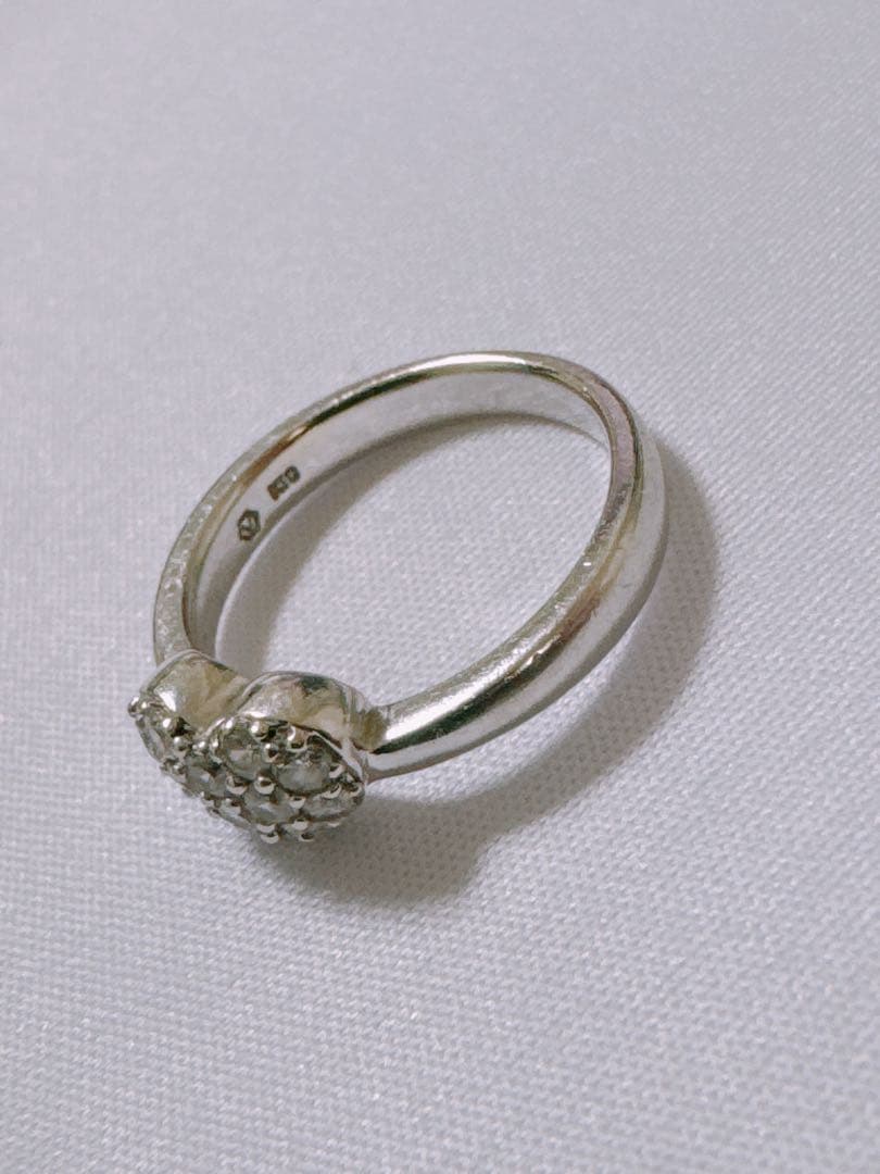 ヴァンドーム青山　ハート　シルバー　リング指輪　K10 11号