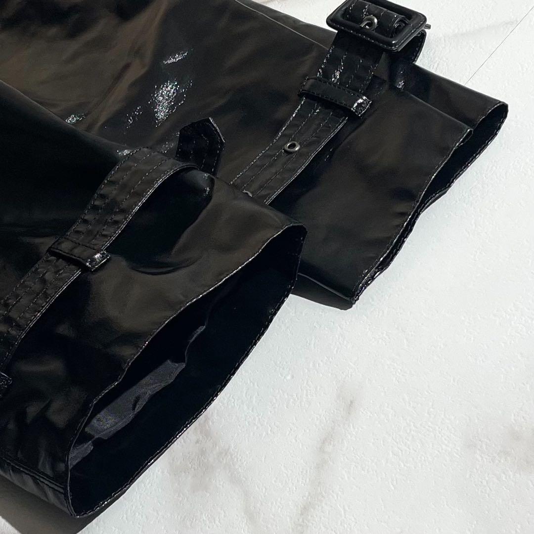 【未使用品】ジャンポールゴルチエ トレンチコート コーティング Lサイズ 黒