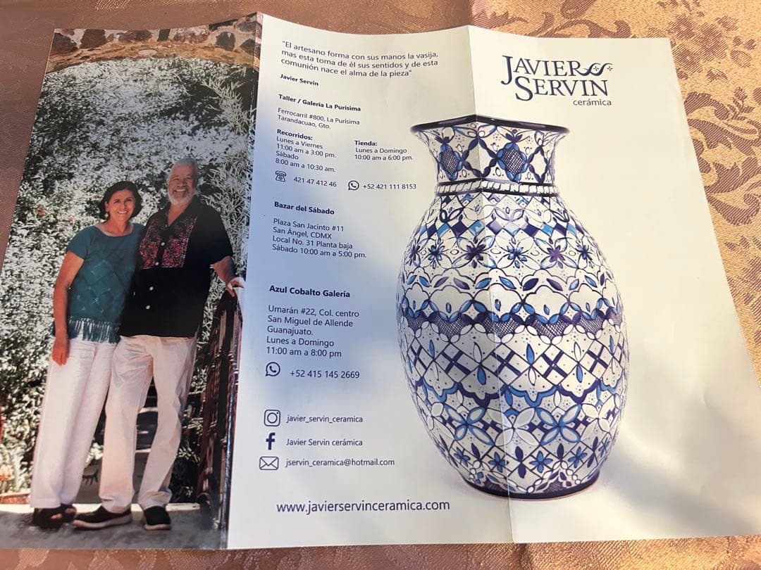 【新品・希少】メキシコ セルビン焼 茶器セット急須湯呑Javier Servin