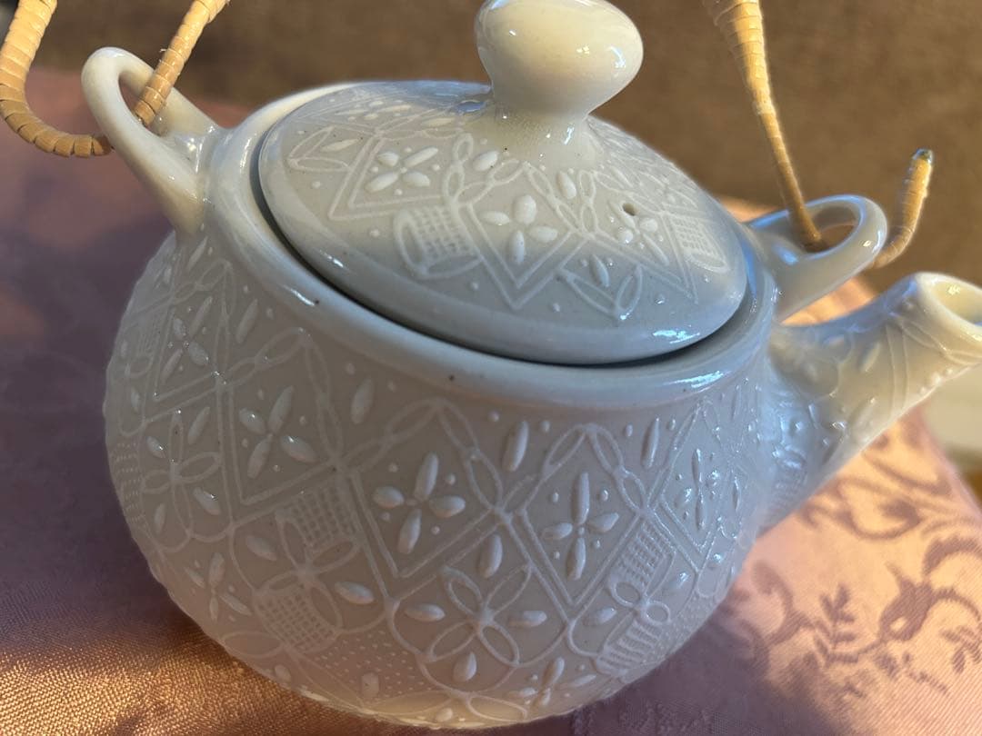 【新品・希少】メキシコ セルビン焼 茶器セット急須湯呑Javier Servin