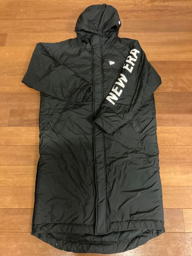 NEW ERA ベンチコート　ロングジャケット フード付き　XL 美品